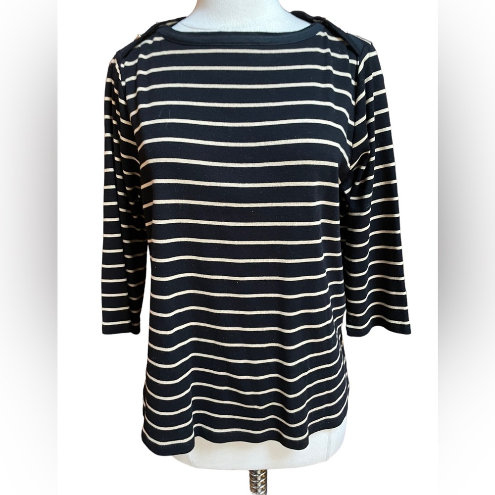Lauren Ralph Lauren Striped Cotton Top
